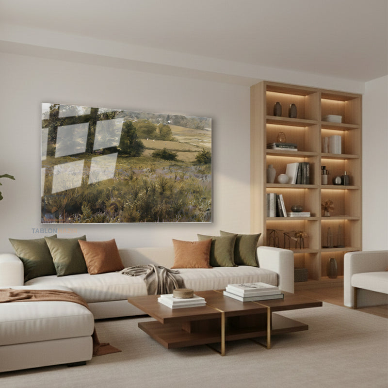 Yatay Cam Tablo Salon Duvar Tablosu Yatay Cam Vintagedogamanzarasi2 Yeni Ev Hediyesi Ofis Tablosu