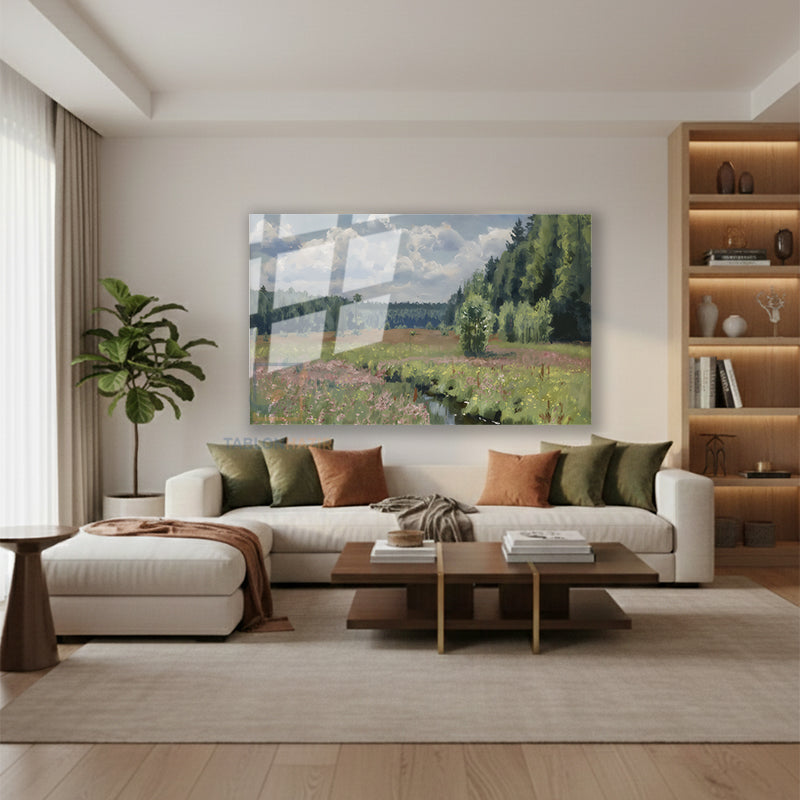 Yatay Cam Tablo Salon Duvar Tablosu Yatay Cam Vintagedogamanzarasi4 Yeni Ev Hediyesi Ofis Tablosu