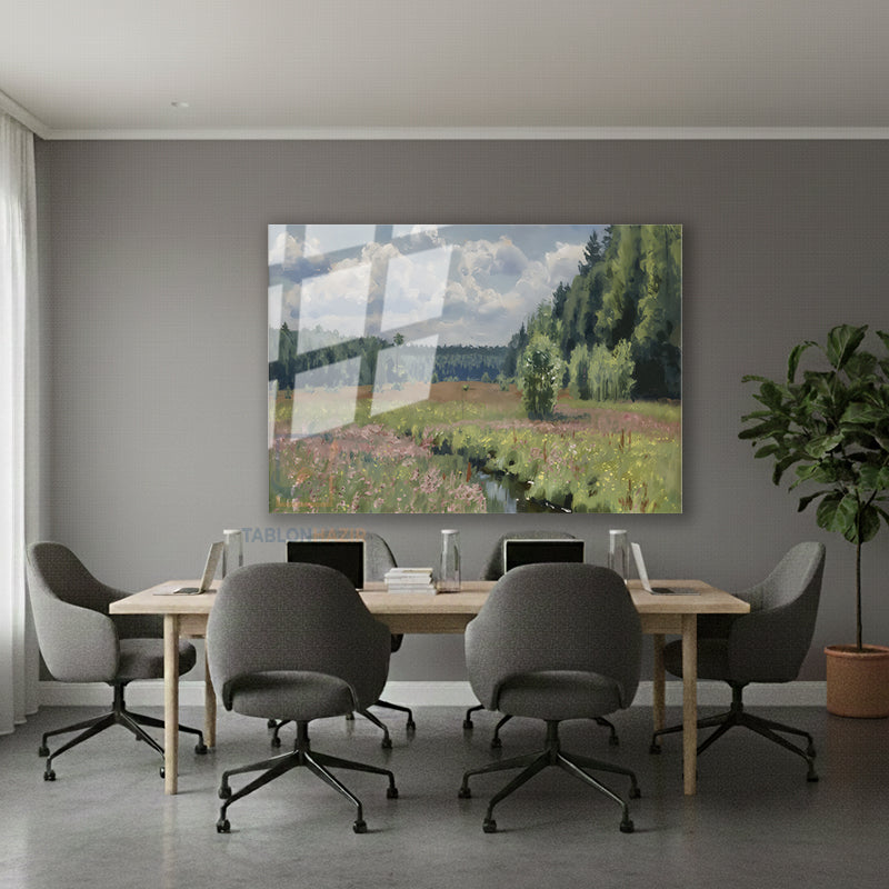 Yatay Cam Tablo Salon Duvar Tablosu Yatay Cam Vintagedogamanzarasi4 Yeni Ev Hediyesi Ofis Tablosu