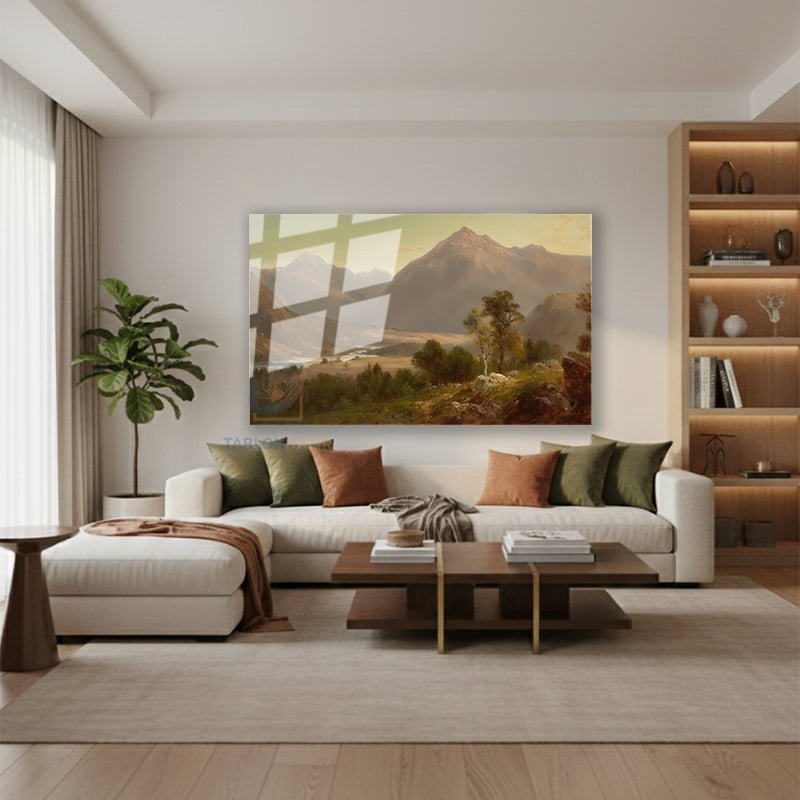 Yatay Cam Tablo Salon Duvar Tablosu Yatay Cam Vintagedogamanzarasi6 Yeni Ev Hediyesi Ofis Tablosu