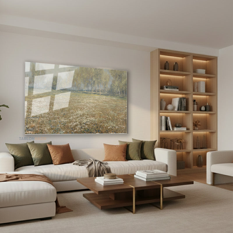 Yatay Cam Tablo Salon Duvar Tablosu Yatay Cam Vintagedogamanzarasi8 Yeni Ev Hediyesi Ofis Tablosu