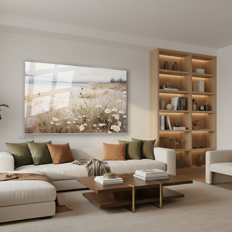 Yatay Cam Tablo Salon Duvar Tablosu Yatay Cam Vintagekirmanzarasi2 Yeni Ev Hediyesi Ofis Tablosu