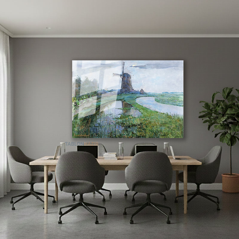 Yatay Cam Tablo Salon Duvar Tablosu Yatay Cam Vintagekirsalmanzarasi7 Yeni Ev Hediyesi Ofis Tablosu