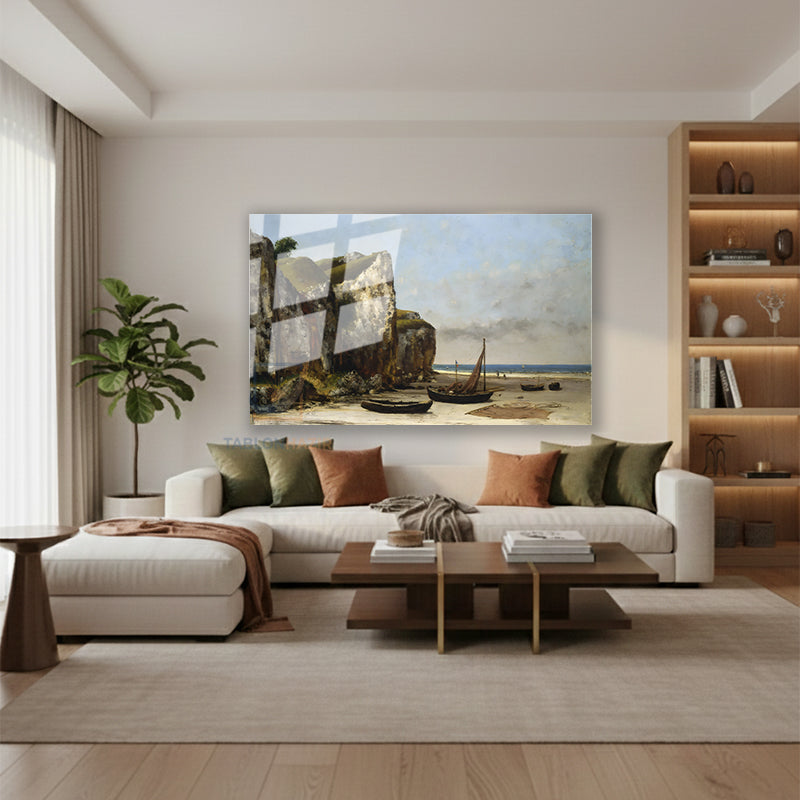 Yatay Cam Tablo Salon Duvar Tablosu Yatay Cam Vintagemanzara2 Yeni Ev Hediyesi Ofis Tablosu