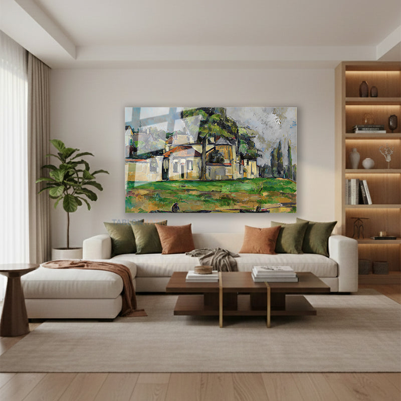 Yatay Cam Tablo Salon Duvar Tablosu Yatay Cam Vintagemanzara5 Yeni Ev Hediyesi Ofis Tablosu