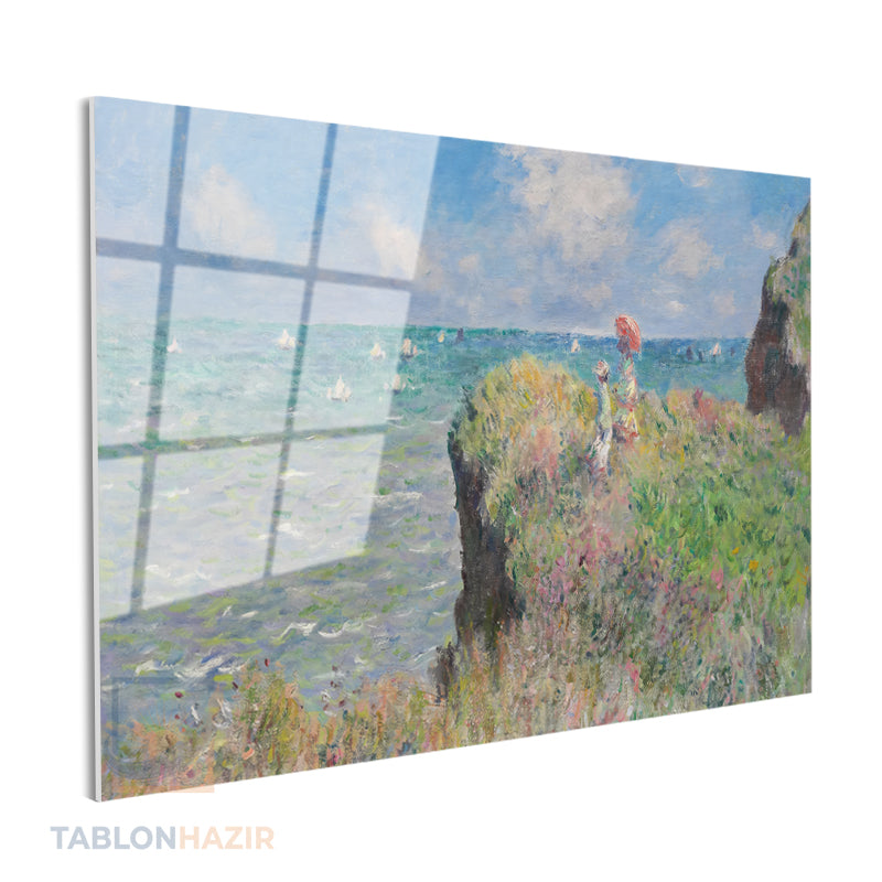 Yatay Cam Tablo Salon Duvar Tablosu Yatay Cam Vintageucurummanzarası Yeni Ev Hediyesi Ofis Tablosu