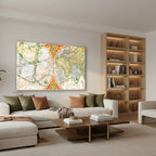 Yatay Cam Tablo Salon Duvar Tablosu Yatay Cam Yenidünyaharitasi2 Yeni Ev Hediyesi Ofis Tablosu