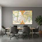 Yatay Cam Tablo Salon Duvar Tablosu Yatay Cam Yenidünyaharitasi2 Yeni Ev Hediyesi Ofis Tablosu