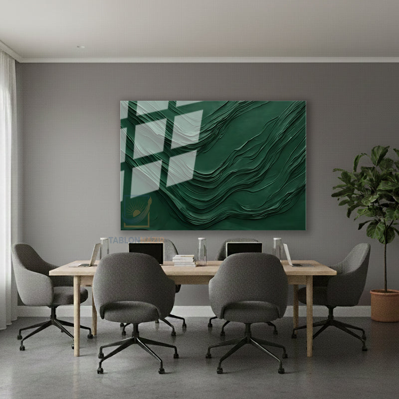 Yatay Cam Tablo Salon Duvar Tablosu Yatay Cam Yesilcizgiler2 Yeni Ev Hediyesi Ofis Tablosu