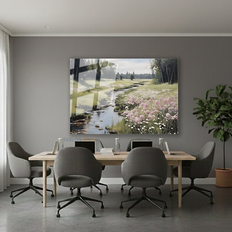 Yatay Cam Tablo Salon Duvar Tablosu Yatay Cam Yesildogamanzarasi2 Yeni Ev Hediyesi Ofis Tablosu