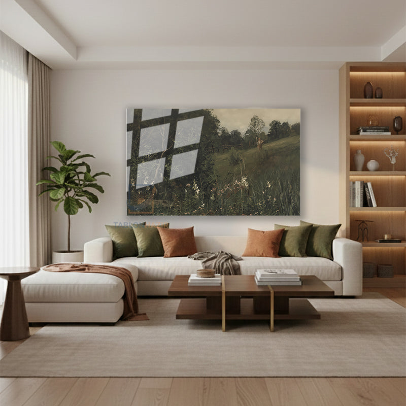 Yatay Cam Tablo Salon Duvar Tablosu Yatay Cam Yesildogamanzarasi4 Yeni Ev Hediyesi Ofis Tablosu