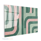 Yatay Cam Tablo Salon Duvar Tablosu Yatay Cam Yesilpembecizgiler Yeni Ev Hediyesi Ofis Tablosu