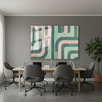 Yatay Cam Tablo Salon Duvar Tablosu Yatay Cam Yesilpembecizgiler Yeni Ev Hediyesi Ofis Tablosu