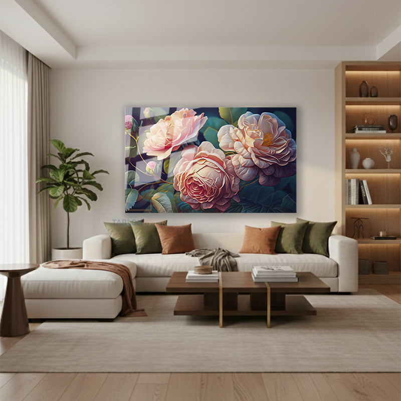 Yatay Cam Tablo Salon Duvar Tablosu Yatay Cam Acanguller Yeni Ev Hediyesi Ofis Tablosu