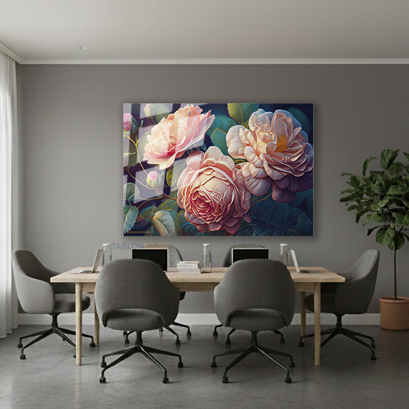 Yatay Cam Tablo Salon Duvar Tablosu Yatay Cam Acanguller Yeni Ev Hediyesi Ofis Tablosu