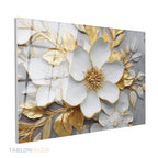 Yatay Cam Tablo Salon Duvar Tablosu Yatay Cam Beyazcicekaltin Yeni Ev Hediyesi Ofis Tablosu