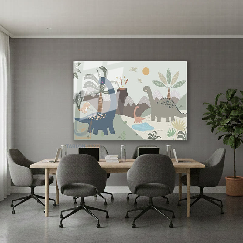 Yatay Cam Tablo Salon Duvar Tablosu Yatay Cam Cocukodasidinazor Yeni Ev Hediyesi Ofis Tablosu