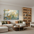 Yatay Cam Tablo Salon Duvar Tablosu Yatay Cam Dallaryapraklar Yeni Ev Hediyesi Ofis Tablosu