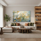 Yatay Cam Tablo Salon Duvar Tablosu Yatay Cam Dallaryapraklar Yeni Ev Hediyesi Ofis Tablosu