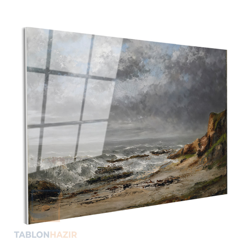 Yatay Cam Tablo Salon Duvar Tablosu Yatay Cam Klasik Cizim Manzara 3 Yeni Ev Hediyesi Ofis Tablosu