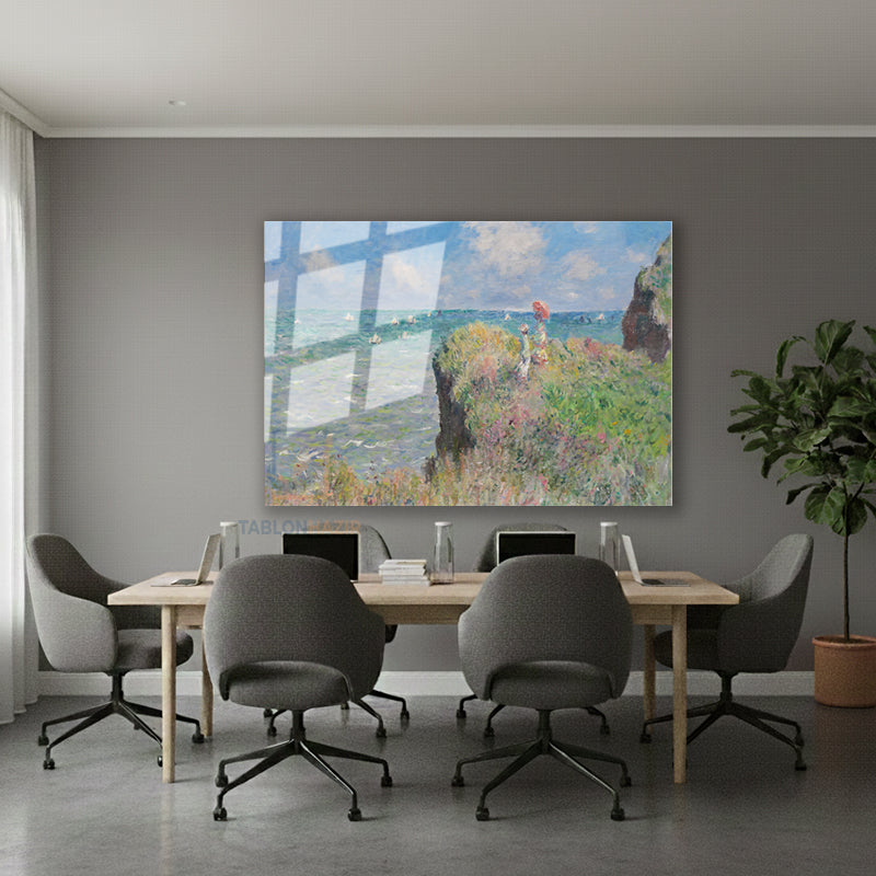 Yatay Cam Tablo Salon Duvar Tablosu Yatay Cam Klasik Cizim Manzara 4 Yeni Ev Hediyesi Ofis Tablosu