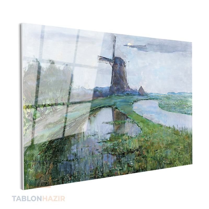 Yatay Cam Tablo Salon Duvar Tablosu Yatay Cam Klasik Cizim Manzara 6 Yeni Ev Hediyesi Ofis Tablosu