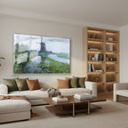 Yatay Cam Tablo Salon Duvar Tablosu Yatay Cam Klasik Cizim Manzara 6 Yeni Ev Hediyesi Ofis Tablosu