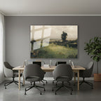 Yatay Cam Tablo Salon Duvar Tablosu Yatay Cam Klasik Manzara 1 Yeni Ev Hediyesi Ofis Tablosu