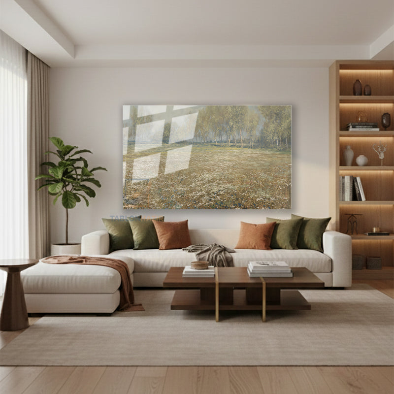 Yatay Cam Tablo Salon Duvar Tablosu Yatay Cam Klasik Manzara 10 Yeni Ev Hediyesi Ofis Tablosu