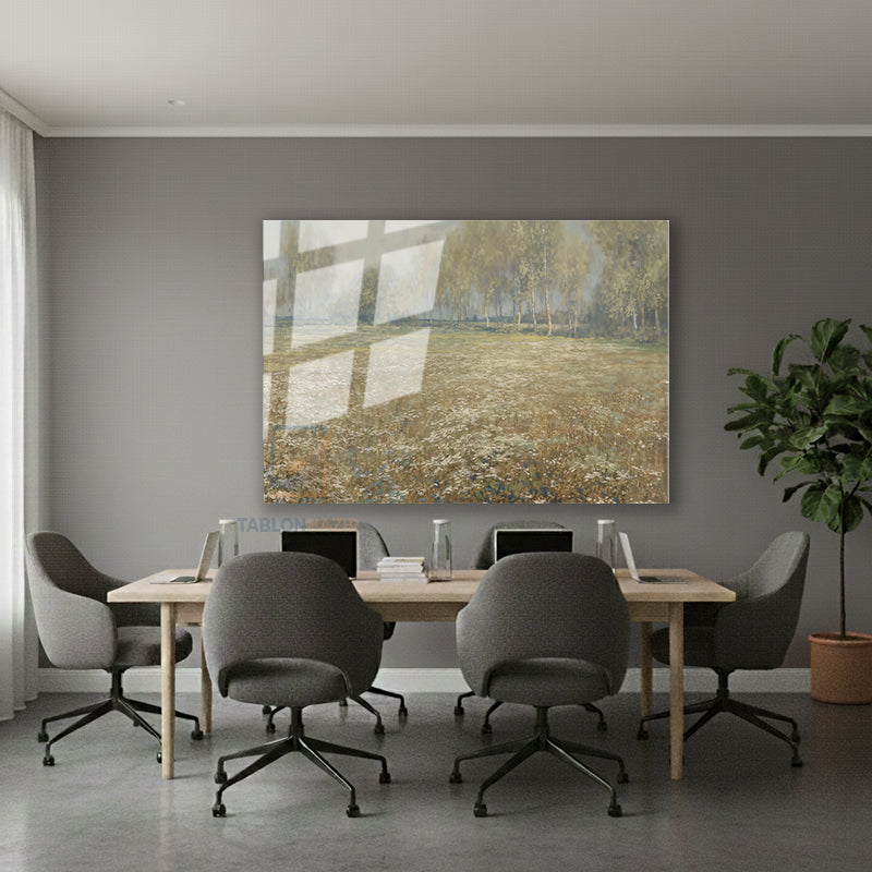 Yatay Cam Tablo Salon Duvar Tablosu Yatay Cam Klasik Manzara 10 Yeni Ev Hediyesi Ofis Tablosu