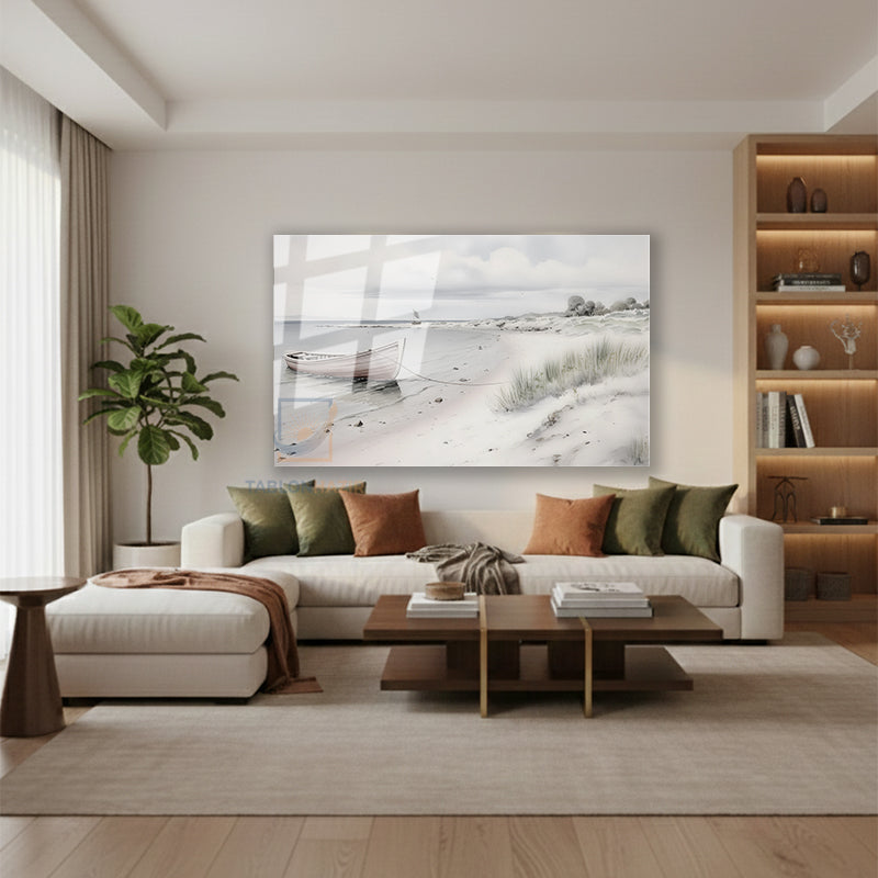 Yatay Cam Tablo Salon Duvar Tablosu Yatay Cam Klasik Manzara 20 Yeni Ev Hediyesi Ofis Tablosu