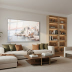 Yatay Cam Tablo Salon Duvar Tablosu Yatay Cam Klasik Manzara 3 Yeni Ev Hediyesi Ofis Tablosu