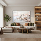 Yatay Cam Tablo Salon Duvar Tablosu Yatay Cam Klasik Manzara 3 Yeni Ev Hediyesi Ofis Tablosu