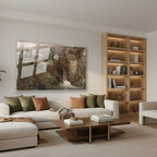 Yatay Cam Tablo Salon Duvar Tablosu Yatay Cam Klasik Manzara 6 Yeni Ev Hediyesi Ofis Tablosu