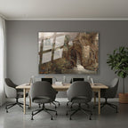 Yatay Cam Tablo Salon Duvar Tablosu Yatay Cam Klasik Manzara 6 Yeni Ev Hediyesi Ofis Tablosu