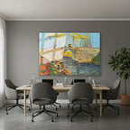 Yatay Cam Tablo Salon Duvar Tablosu Yatay Cam Klasik Ressam Koy Yeni Ev Hediyesi Ofis Tablosu