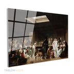 Yatay Cam Tablo Salon Duvar Tablosu Yatay Cam Klasikbati Yeni Ev Hediyesi Ofis Tablosu