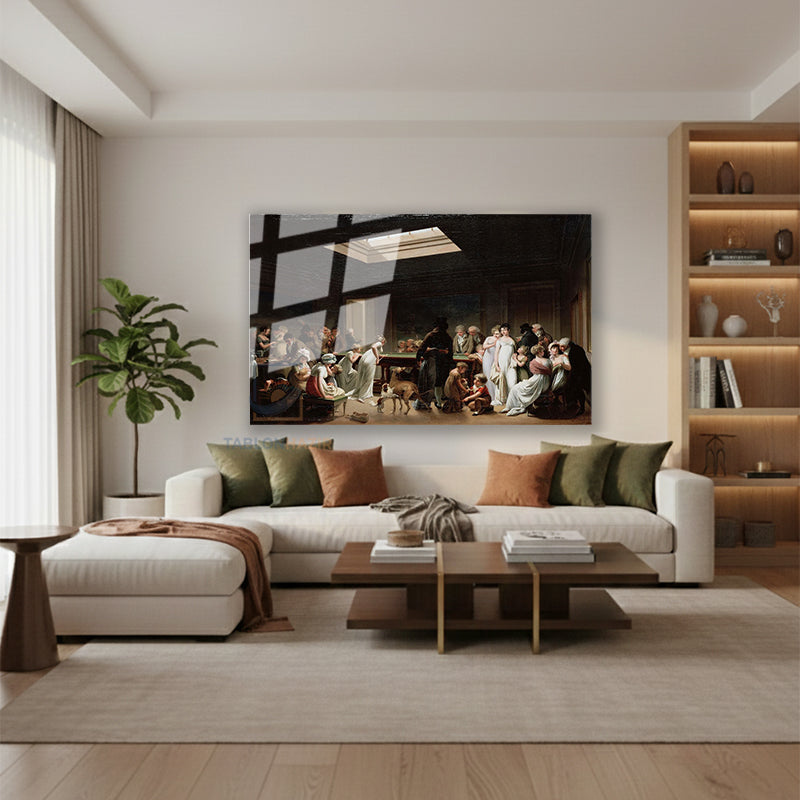 Yatay Cam Tablo Salon Duvar Tablosu Yatay Cam Klasikbati Yeni Ev Hediyesi Ofis Tablosu