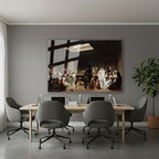 Yatay Cam Tablo Salon Duvar Tablosu Yatay Cam Klasikbati Yeni Ev Hediyesi Ofis Tablosu