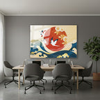 Yatay Cam Tablo Salon Duvar Tablosu Yatay Cam Leylekgunessu Yeni Ev Hediyesi Ofis Tablosu