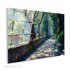 Yatay Cam Tablo Salon Duvar Tablosu Yatay Cam Manzara Yol Yeni Ev Hediyesi Ofis Tablosu