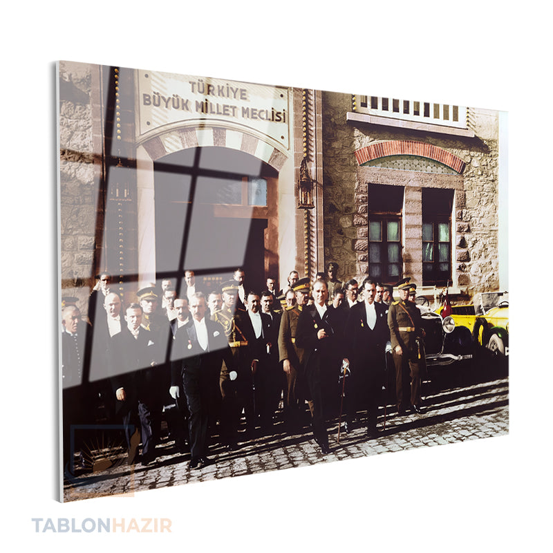 Yatay Cam Tablo Salon Duvar Tablosu Yatay Cam Meclis Binasi Yeni Ev Hediyesi Ofis Tablosu