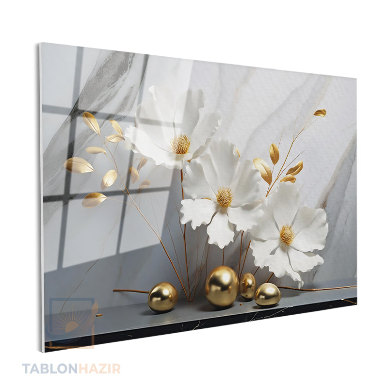 Yatay Cam Tablo Salon Duvar Tablosu Yatay Cam Mermercicek Yeni Ev Hediyesi Ofis Tablosu