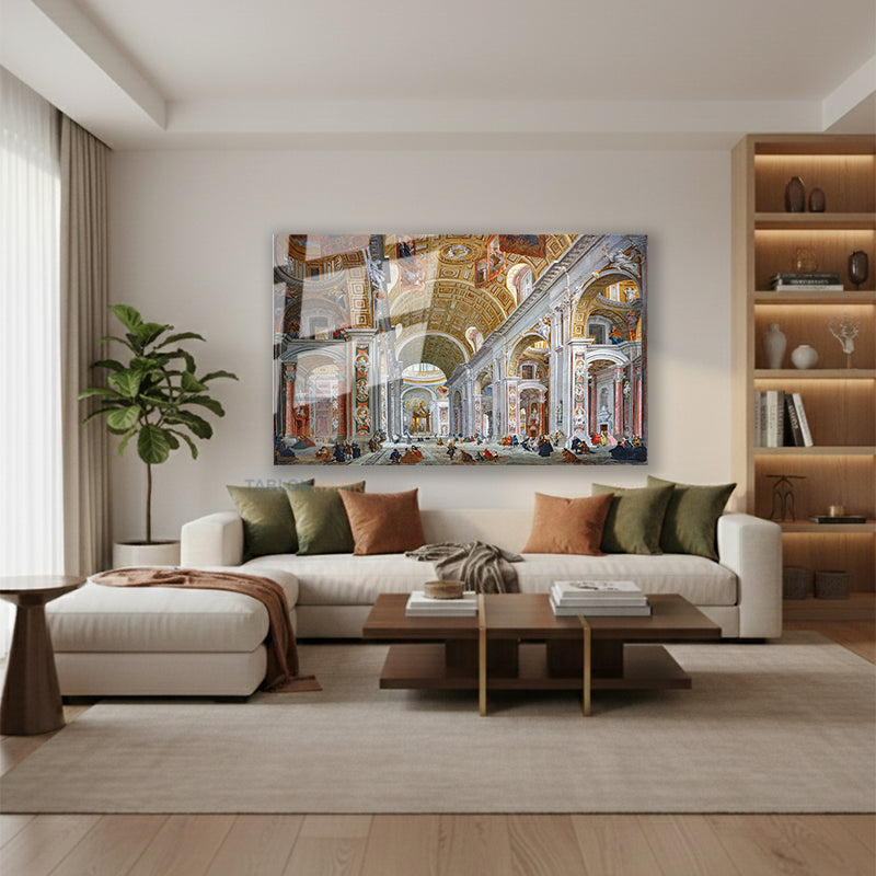 Yatay Cam Tablo Salon Duvar Tablosu Yatay Cam Ortacageser Yeni Ev Hediyesi Ofis Tablosu