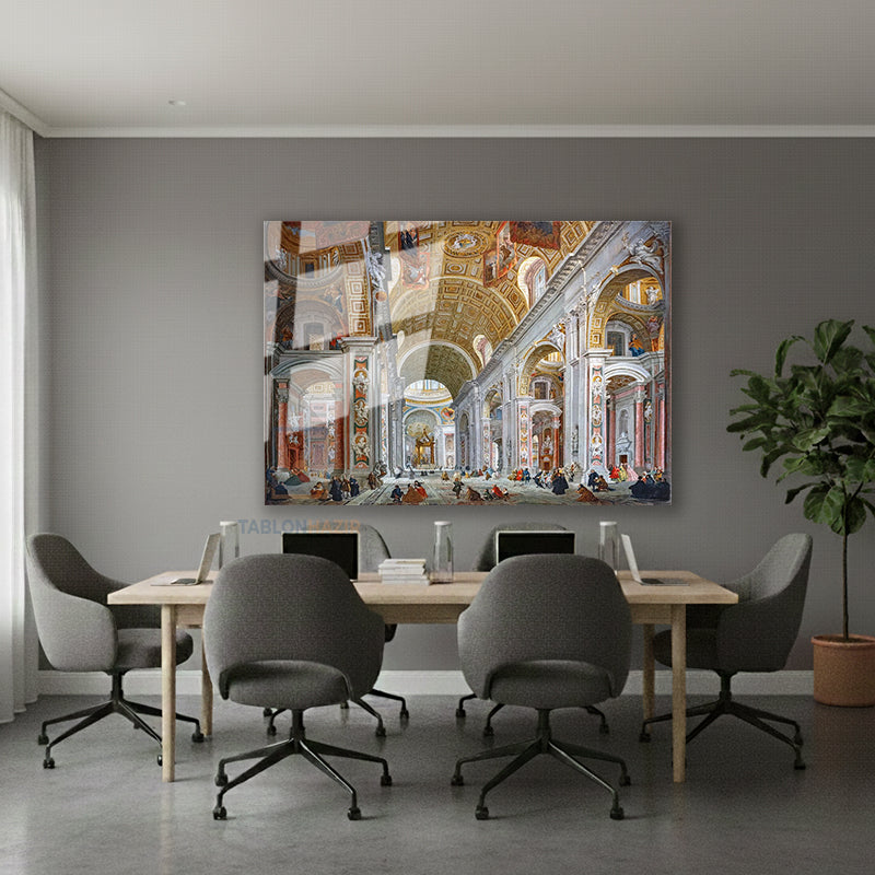 Yatay Cam Tablo Salon Duvar Tablosu Yatay Cam Ortacageser Yeni Ev Hediyesi Ofis Tablosu