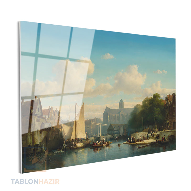 Yatay Cam Tablo Salon Duvar Tablosu Yatay Cam Ortacagklasik Yeni Ev Hediyesi Ofis Tablosu