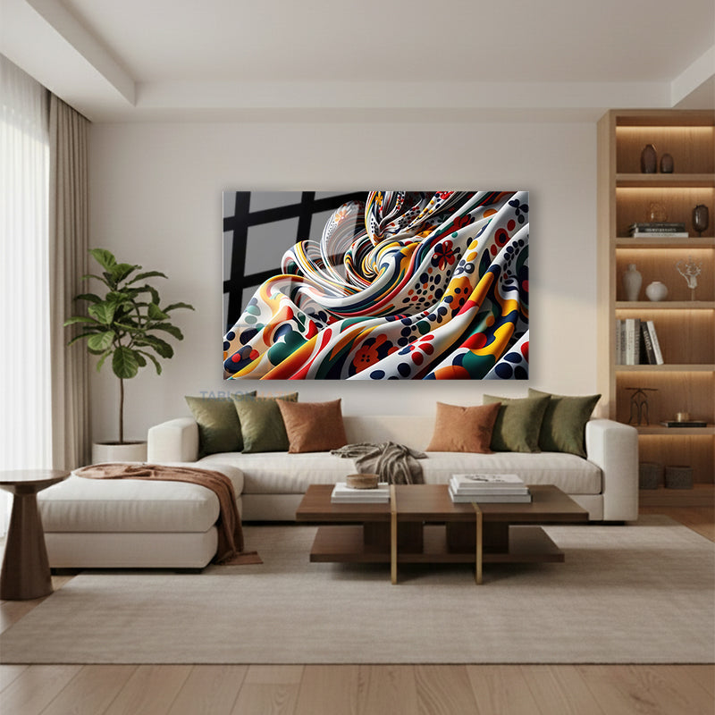 Yatay Cam Tablo Salon Duvar Tablosu Yatay Cam Ortu Rekli Yeni Ev Hediyesi Ofis Tablosu