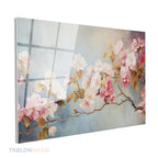 Yatay Cam Tablo Salon Duvar Tablosu Yatay Cam Pembegulagac Yeni Ev Hediyesi Ofis Tablosu