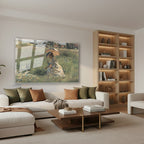 Yatay Cam Tablo Salon Duvar Tablosu Yatay Cam Semsiyeli Kadin Yeni Ev Hediyesi Ofis Tablosu