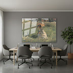 Yatay Cam Tablo Salon Duvar Tablosu Yatay Cam Semsiyeli Kadin Yeni Ev Hediyesi Ofis Tablosu